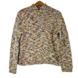 Talbots Multicolor Speckled Crewneck Sweater